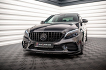 Mercedes C-Klass AMG Line / C43 AMG Sedan / Coupe W205 / C205 Facelift 2018-2021 Frontsplitter V.1 Maxton Design